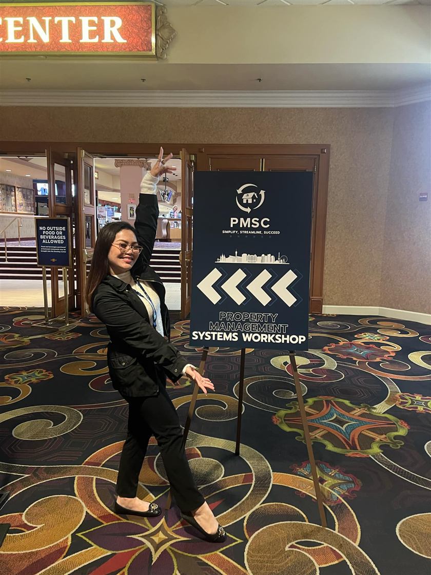 Jenny Faye Alipen at the Property Management Systems Workshop in Las Vegas